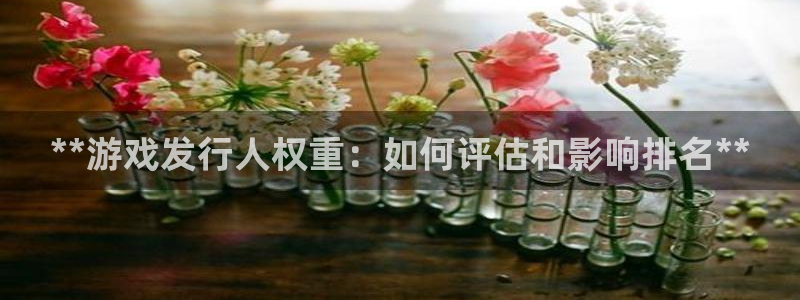 新宝gg是合法的吗：**游戏发行人权重：如何评估和影响排名**